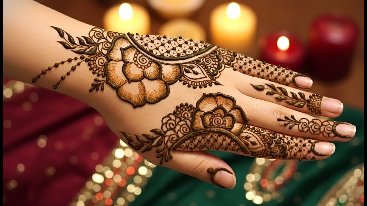 Arabic Floral Jaali Mehndi Design #mehndi  #arabicmehndi #floralmehndi #trending #viral #bridal