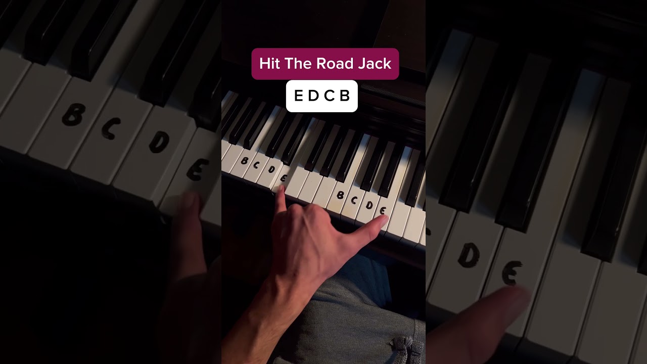Hit the Road Jack (Left Hand) #piano #tutorial #lesson #pianolessons #pianolove #tips