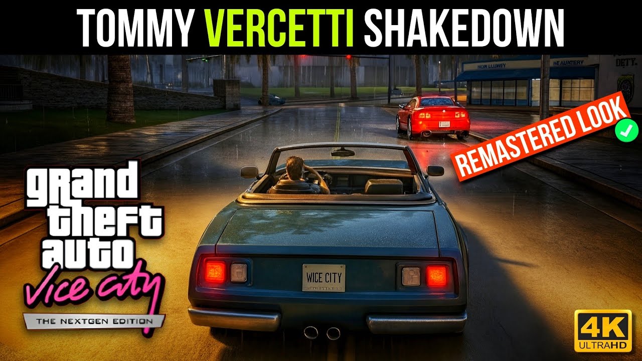GTA Vice City Next Gen Edition &ndash; Shakedown Mission | 4K Cinematic Gameplay