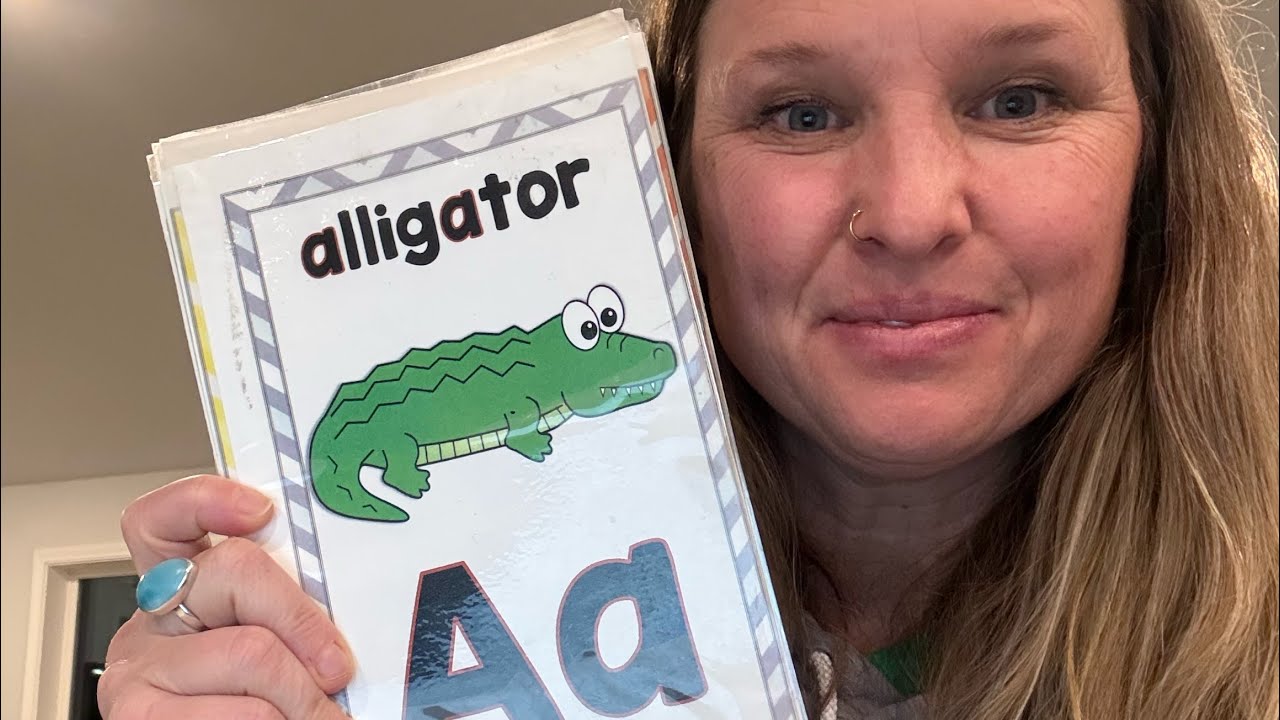 ABC sound and letter card explanation for families