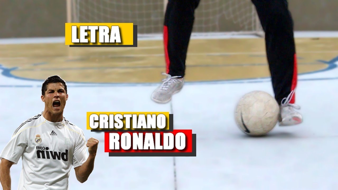 APRENDA A DRIBLAR: Corte de letra do CRISTIANO RONALDO | TUTORIAL