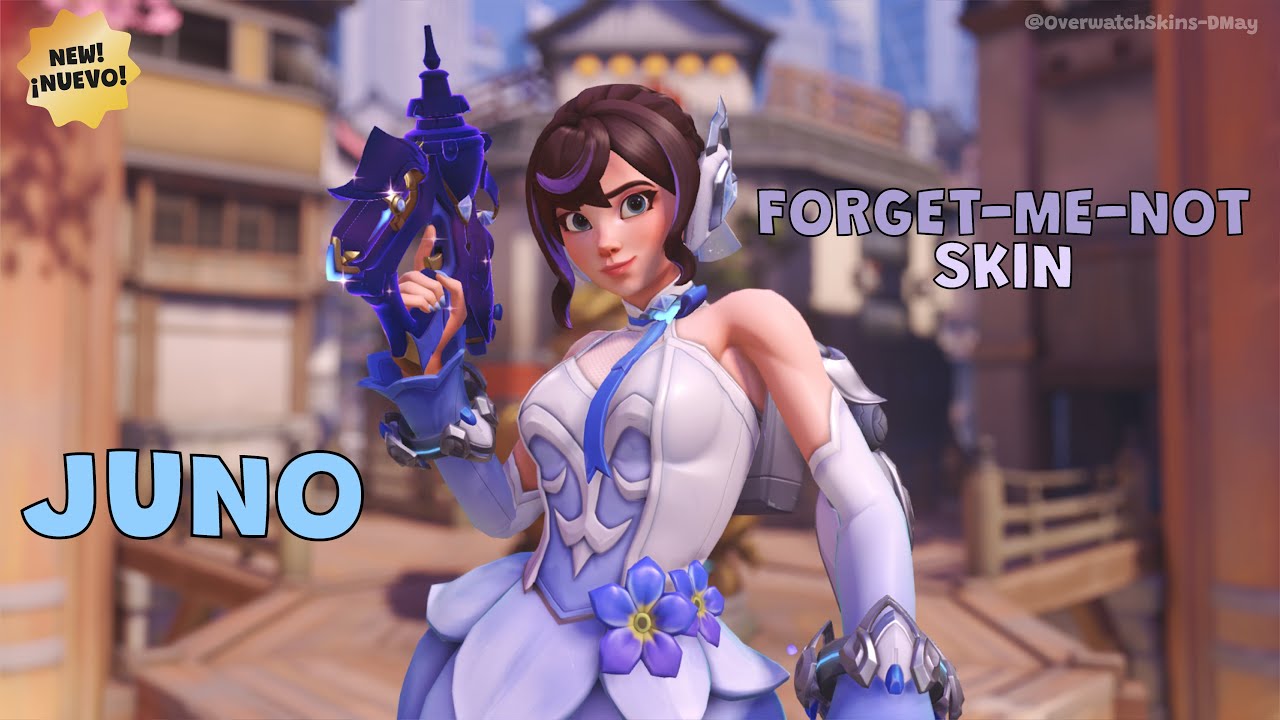 NEW FORGET-ME-NOT Juno Skin showcase | Overwatch 2