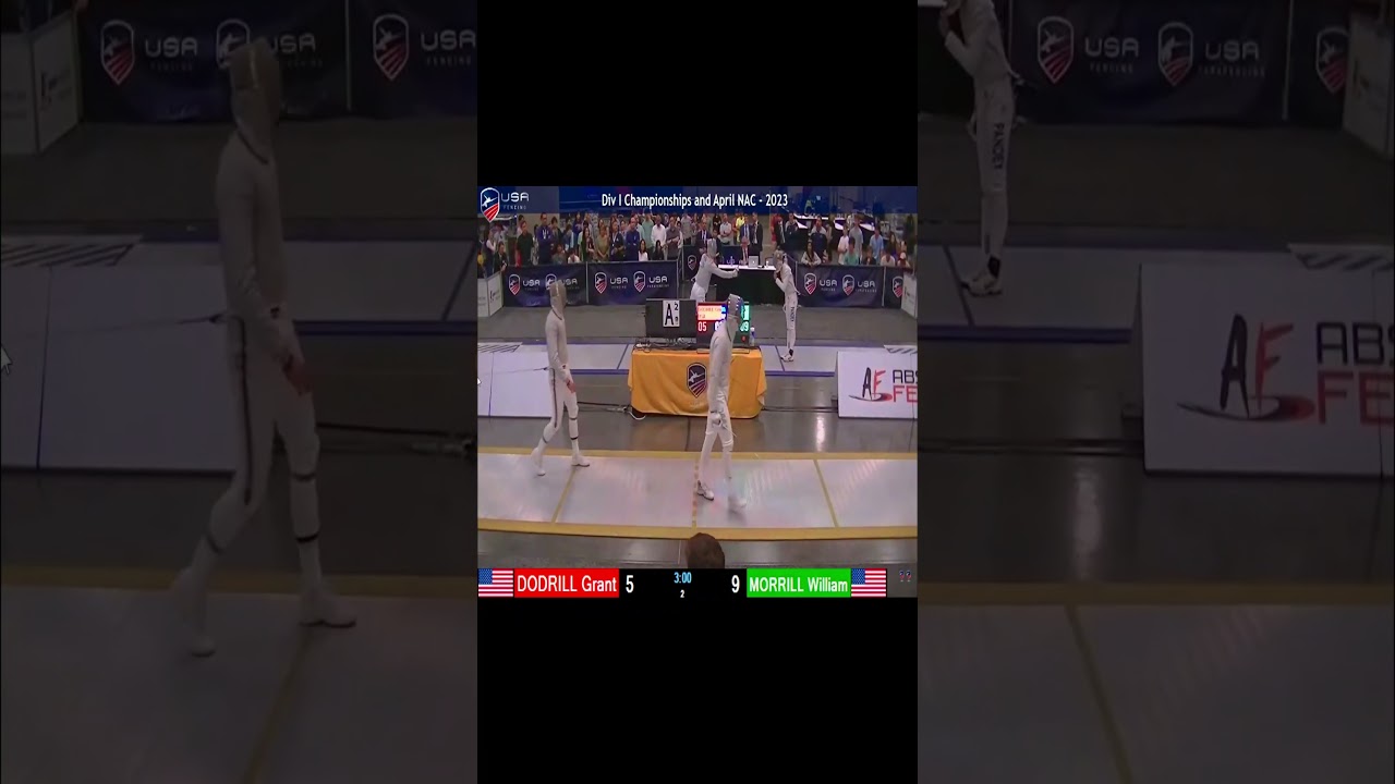 William Morrill Top 2 Passive Defenses | Summer Nationals Junior Men's Saber 2023