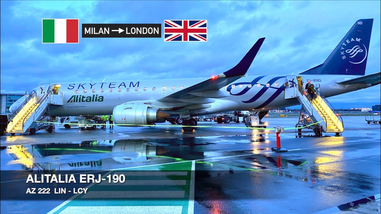 TRIP REPORT | Alitalia ERJ-190 | Milan LIN ✈ London LCY | Economy Class