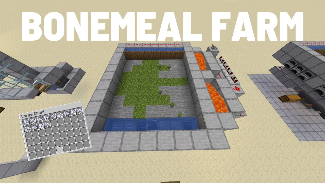 Простая автоматическая ферма по производству костной муки и мха! (Minecraft Java 1.21+)