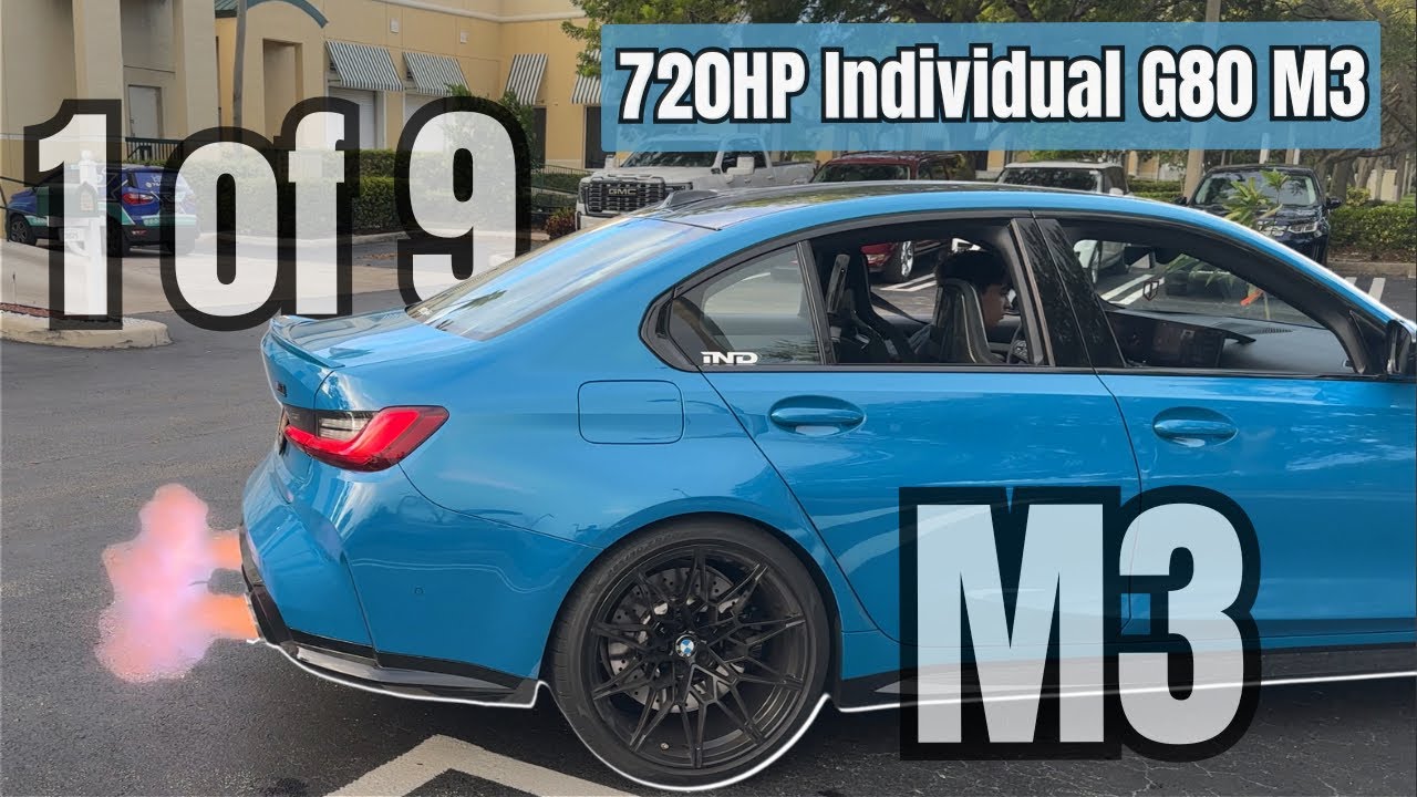 1 из 9 уникальных G80 M3 X-Drive — потрясающие характеристики! 🔥 Тянет, трогается и крутит педали