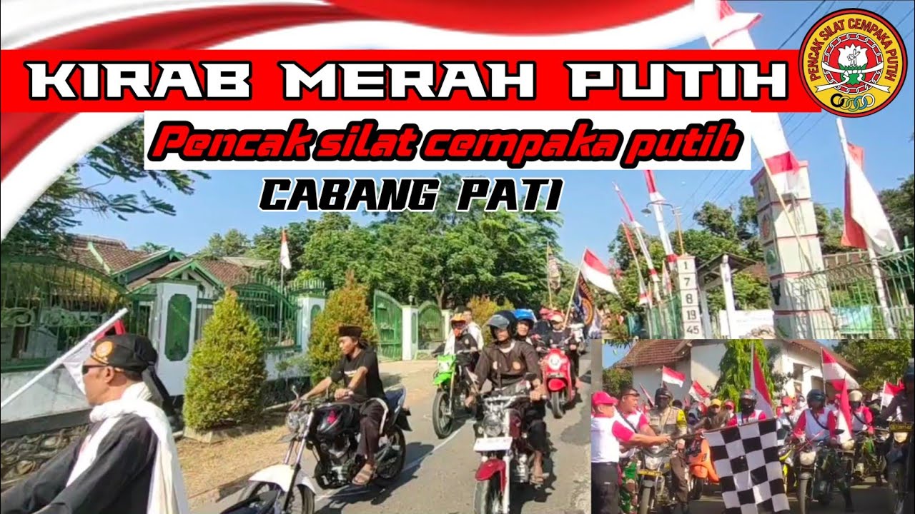 PENCAK SILAT CEMPAKA PUTIH CABANG PATI KIRAB DI SEPANJANG JALAN GUNUNGWUNGKAL