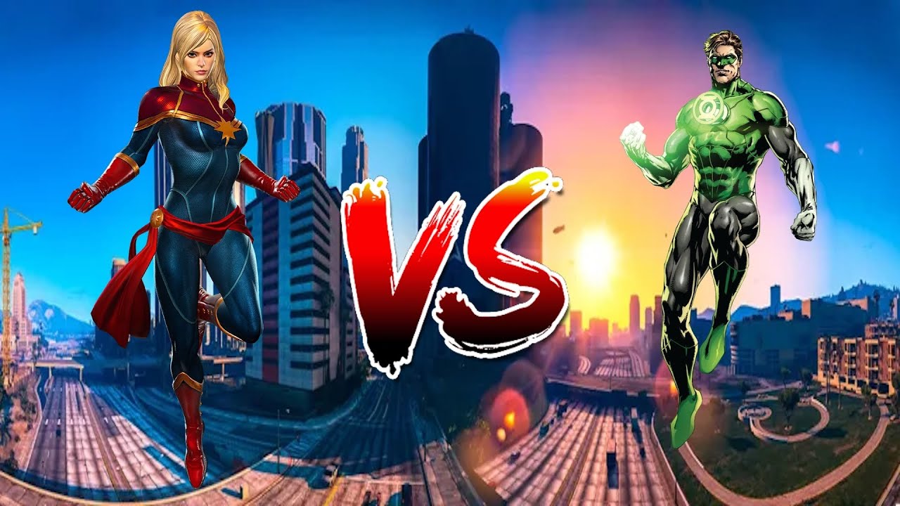Captain Marvel vs Green Lantern (Hal Jordan) - Gta 5 Epic Battle Türkçe