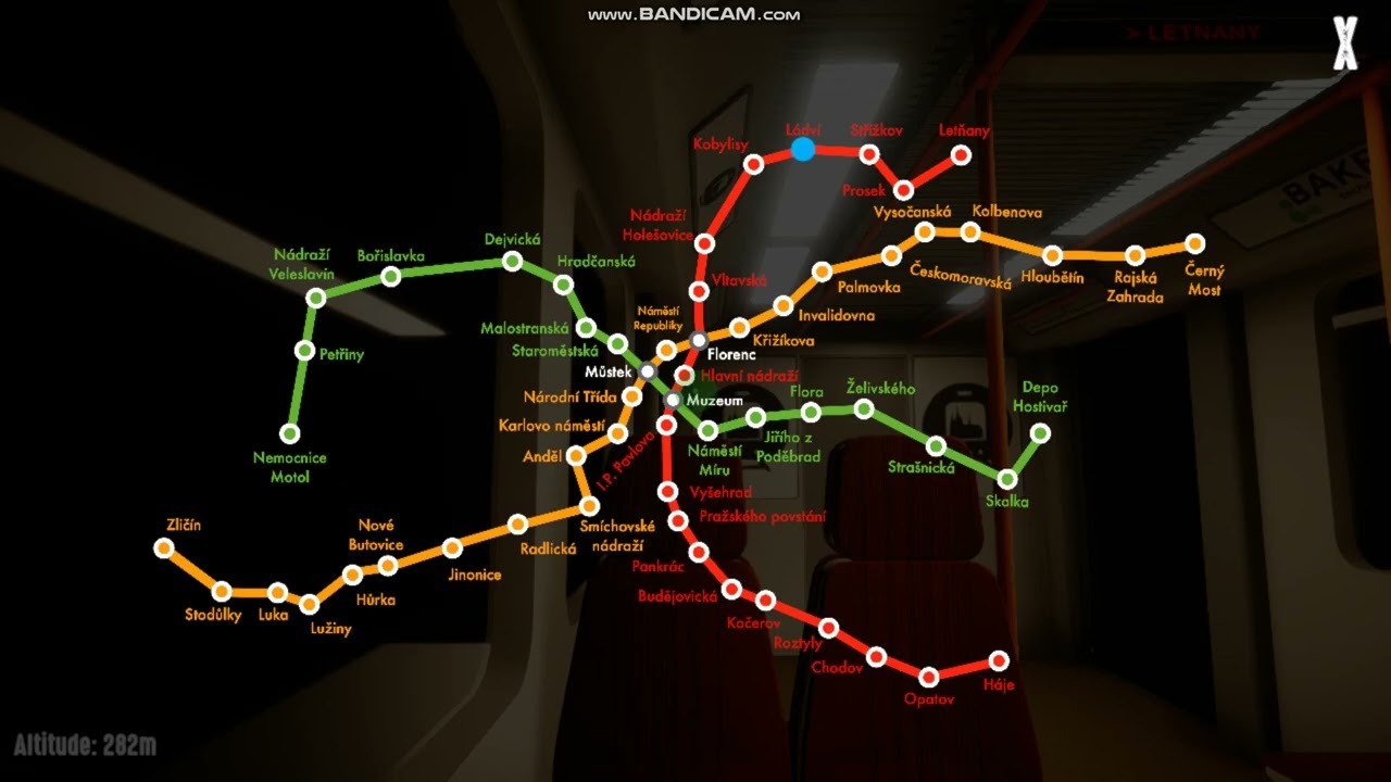 PRAGUE METRO SIMULATOR | Linka C | Vltavska - Prosek | M1