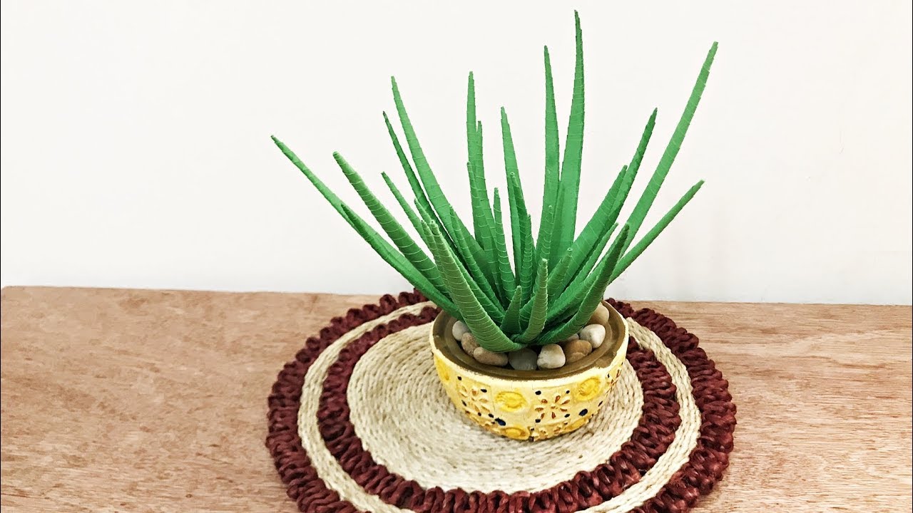 Paper Quilling Succulent Garden || Aloe vera Making Tutorial