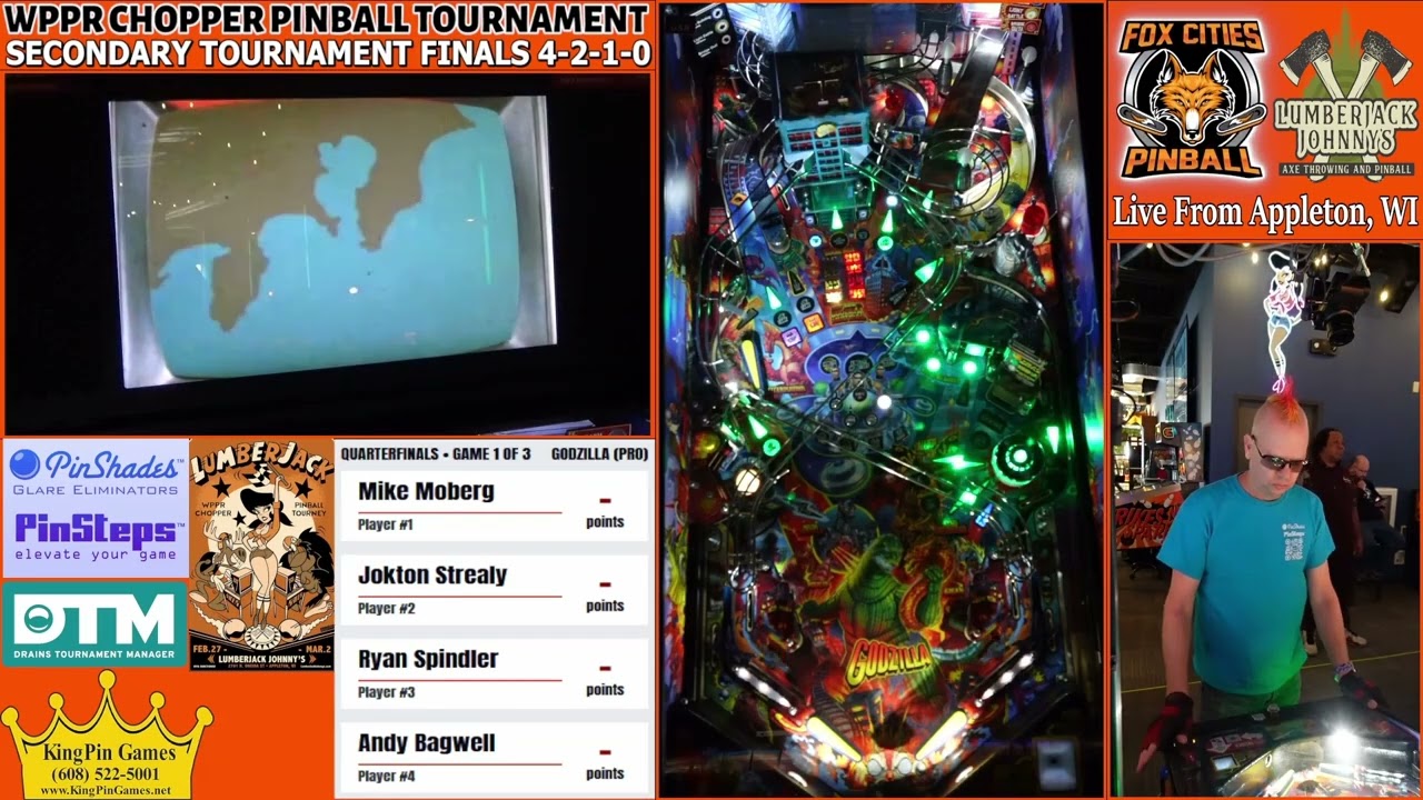 WPPR CHOPPER SECONDARY PINBALL TOURNAMENT