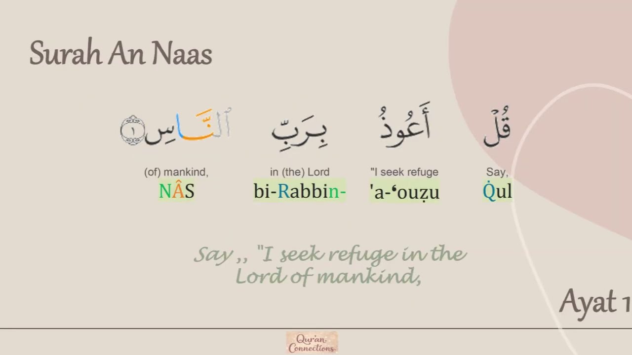 114  Surah An Naas  Learn with Asma Huda