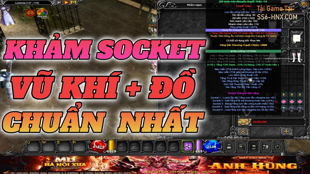 MU Online 2026: Detailed Socket System Guide A-Z | Socket System Guide (Vietnamese - English Subt...