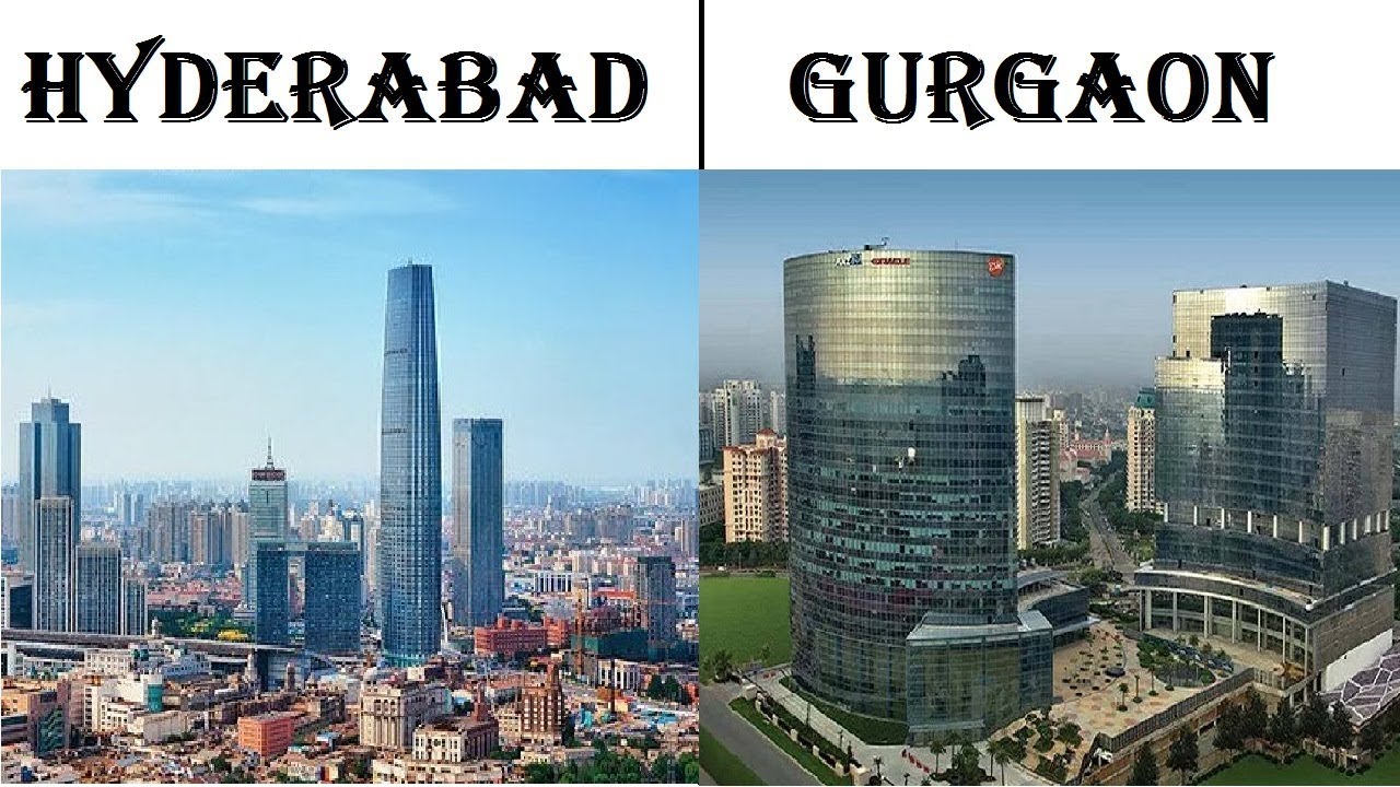 Hyderabad vs Gurgaon  city comparison | Hitec city vs Millennium City