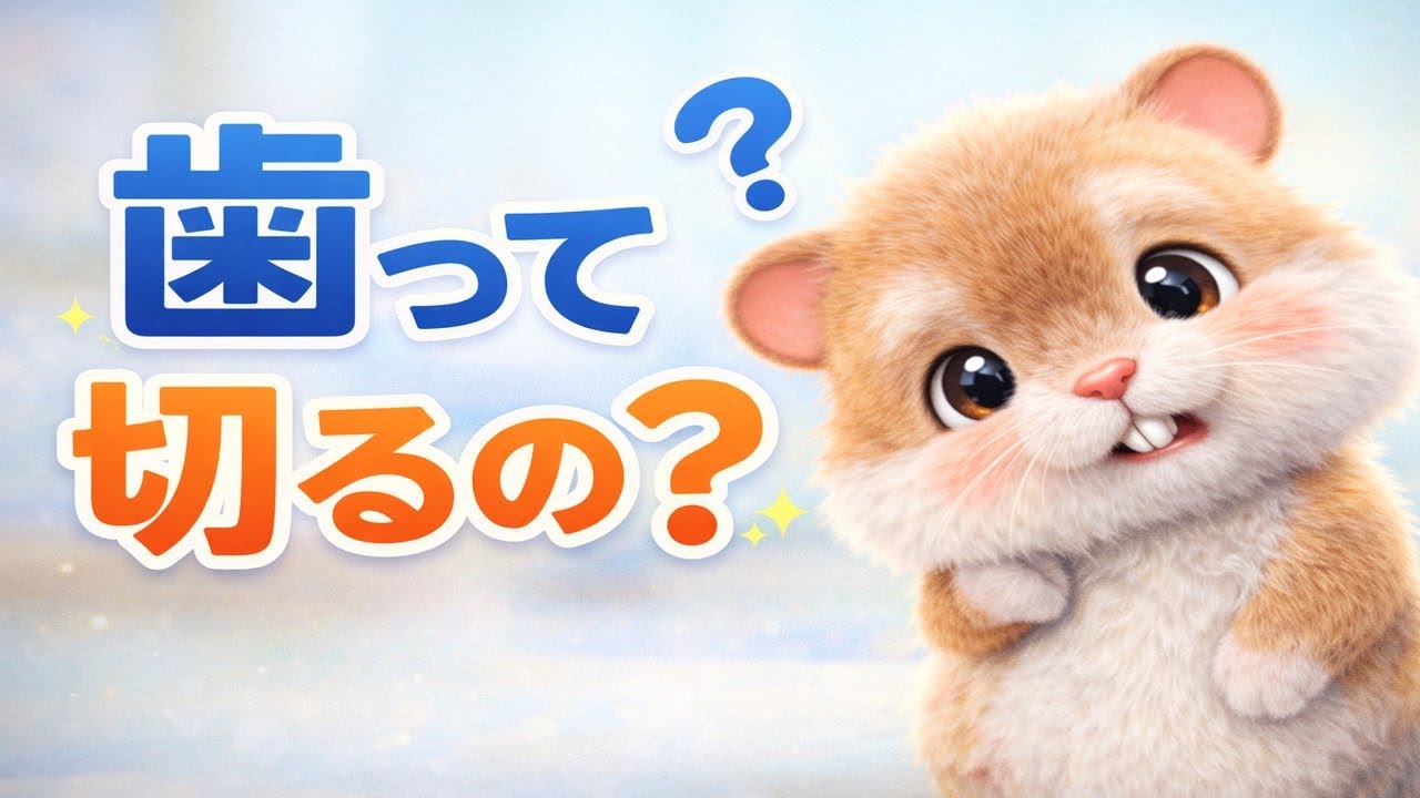 ハムスターの歯が伸びてきた…切るべき？病院に行くべき？