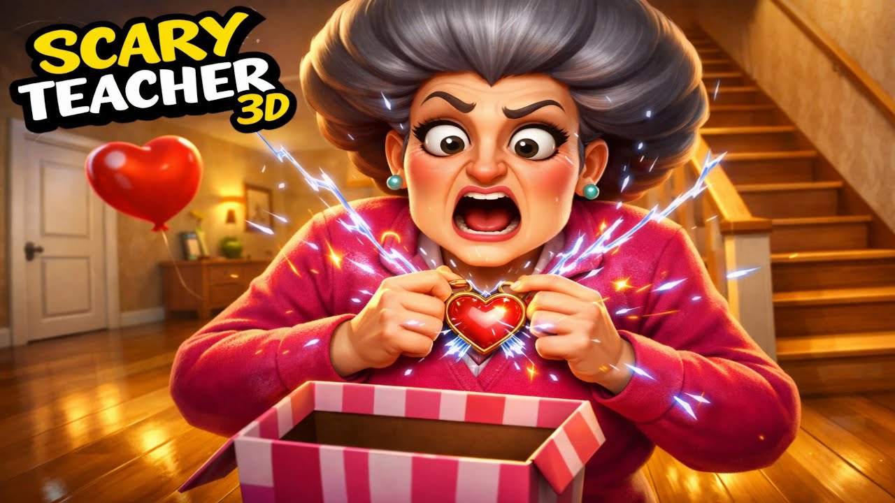VALENTINE’S DAY SURPRISE FOR SCARY TEACHER 
