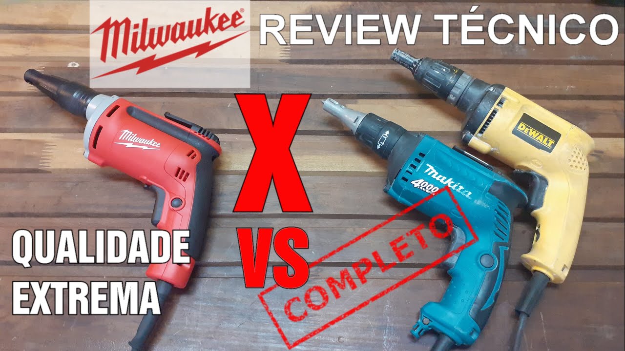 PARAFUSADEIRA PARA DRYWALL MILWAUKEE QUALIDADE FERRAMENTA BRASIL