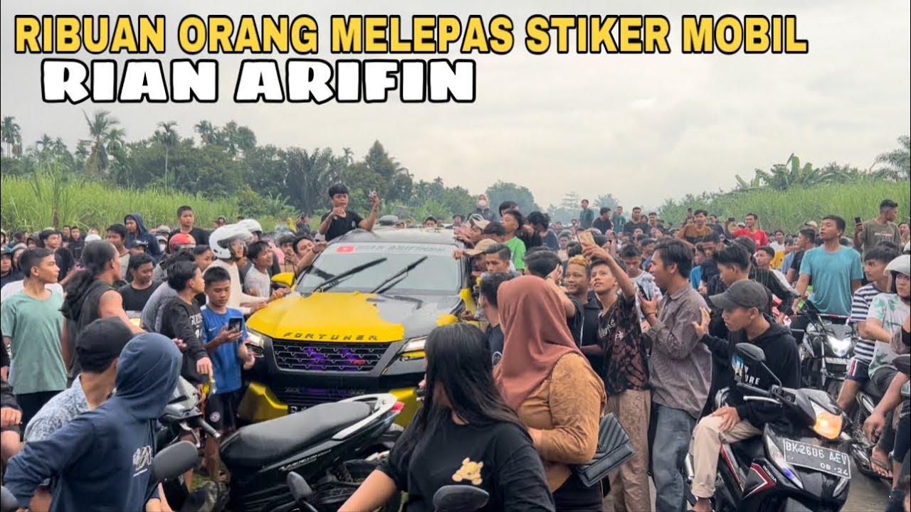 Pelepasan Stiker Mobil Rian Arifin Dan Ribuan Orang!
