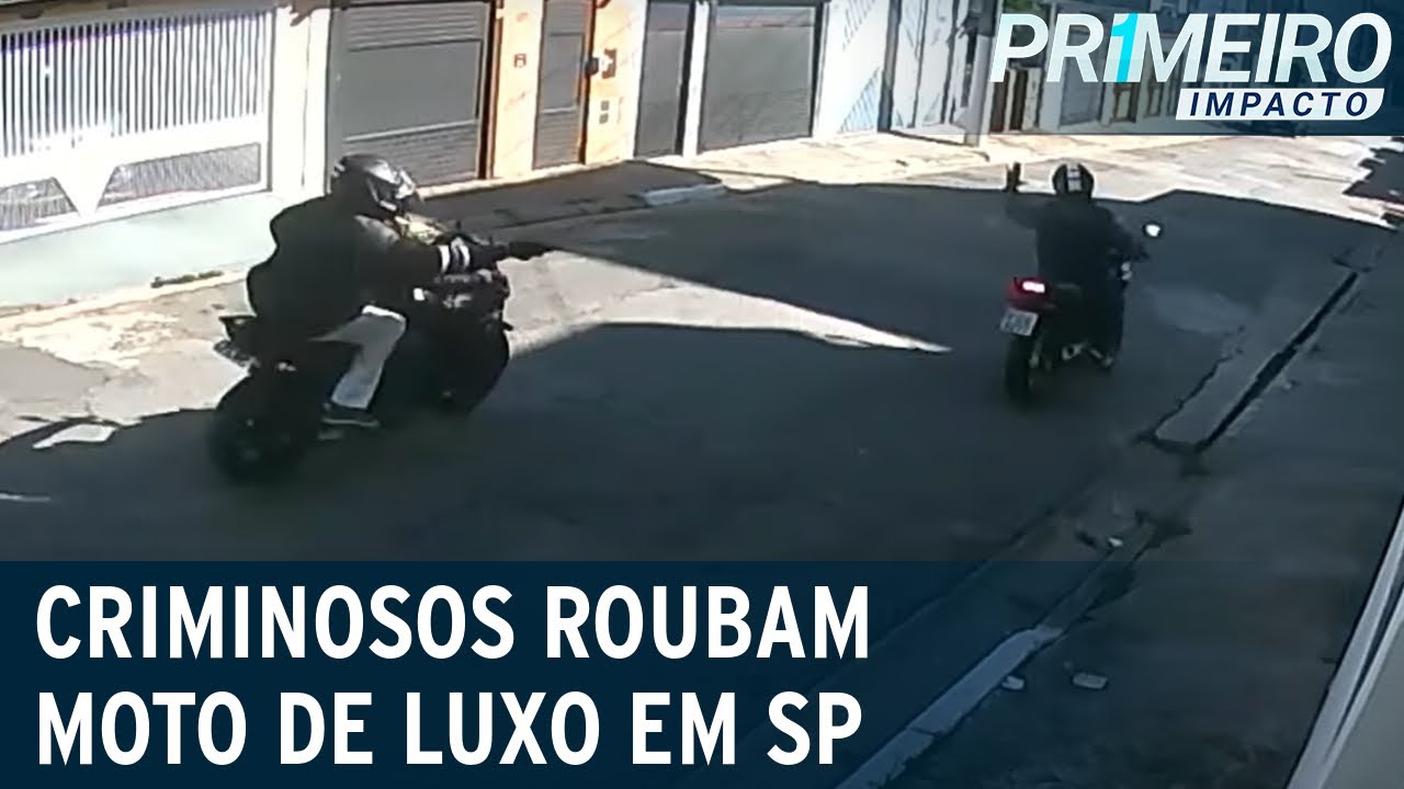 Criminosos roubam moto de luxo na zona leste de SP | Primeiro Impacto (29/09/22)