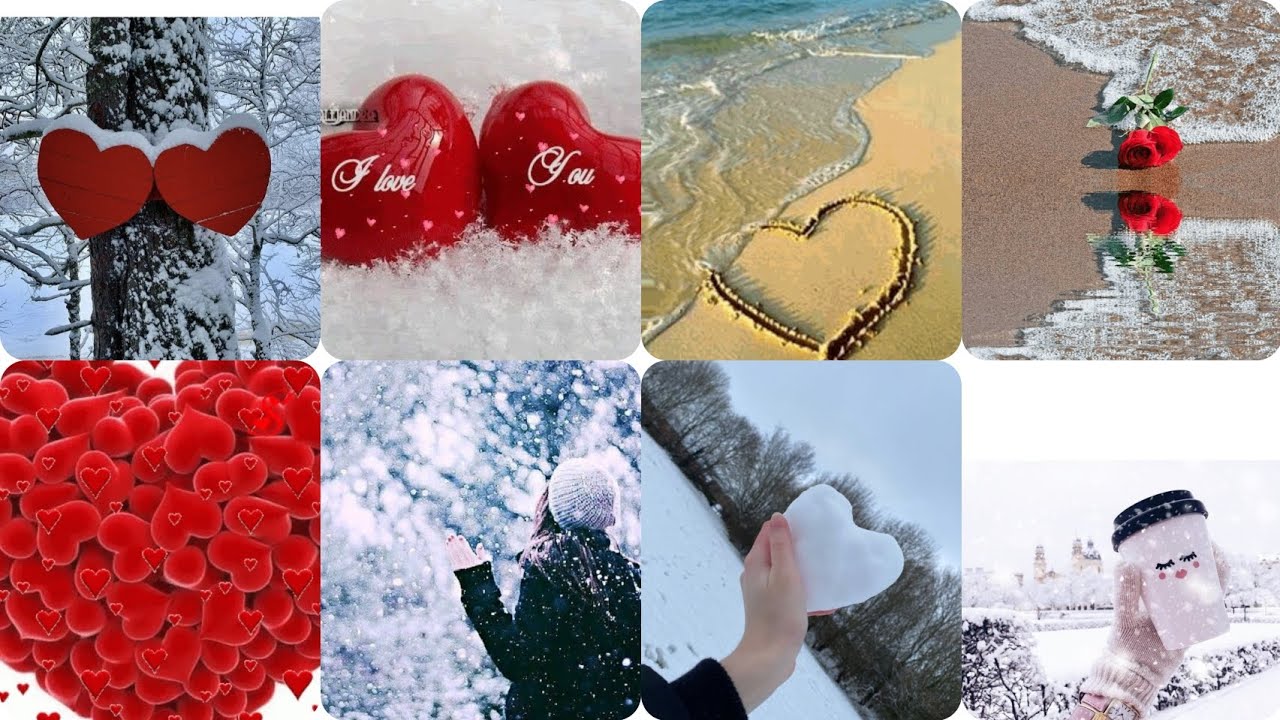 Snow heart ❤️❤️ Stock images,Best cute DPz and wallpapers, Winter heart DPz and wallpapers