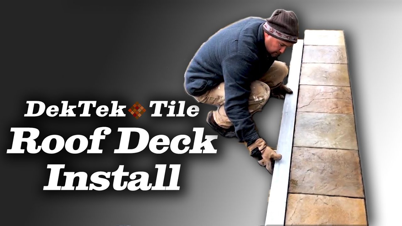 How to Install DekTek Tile™ Concrete Roof Deck Tiles Over EPDM Rubber Membrane