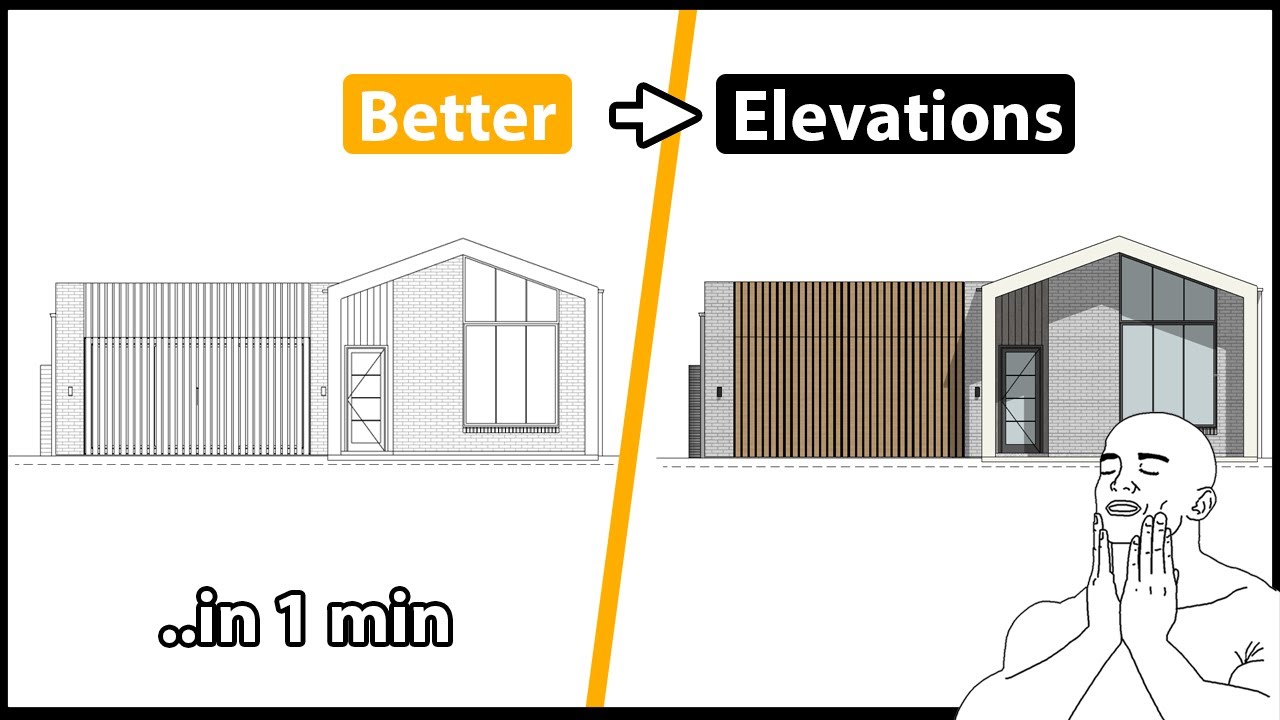 Простые цветные фасады &mdash; Archicad
