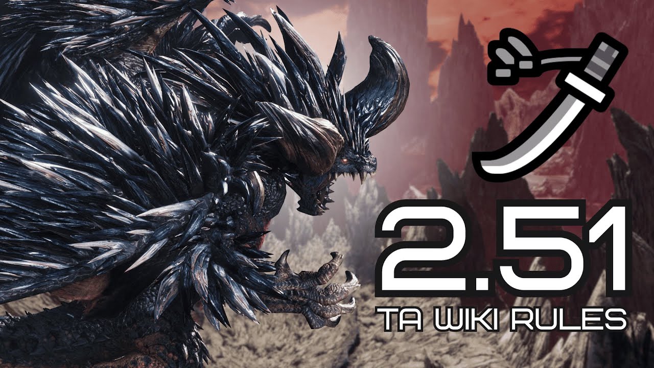 MHW Tempered Ruiner Nergigante TA Wiki Rules Solo Longsword