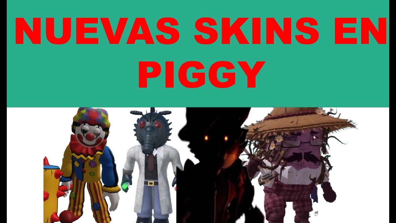 Probando las nuevas skins de Piggy "video de la actualización re tarde xDD"