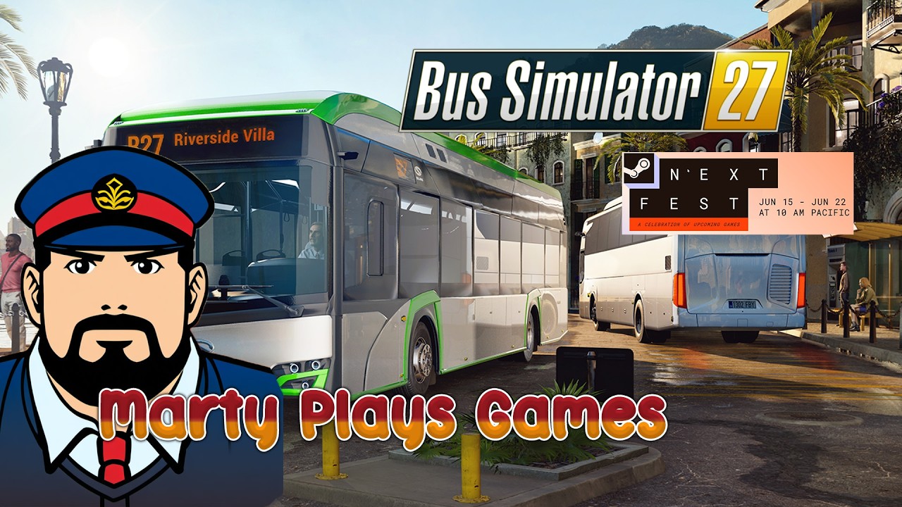 Bus Simulator 27 Demo - PC Gameplay - Electrified Felicia Bay Buses -  Steam Next Fest - First Look