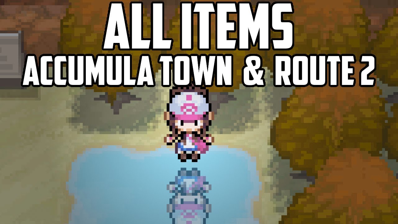 EVERY Item Location in Accumula Town & Route 2 - Pokémon Black & White