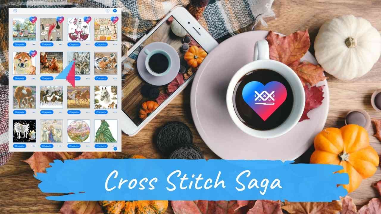 SAGA 4.6 для самых НАЧИНАЮЩИХ / Учимся вышивать по ЭЛЕКТРОННОЙ СХЕМЕ / Первые шаги в Кросс Стич САГА