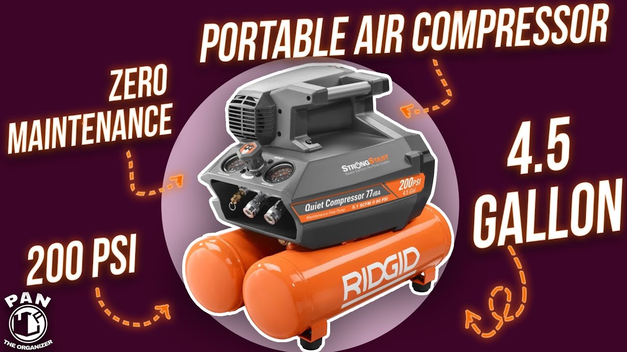 Best Air Compressor for Car Detailing? | RIDGID 4.5 GAL 200 PSI