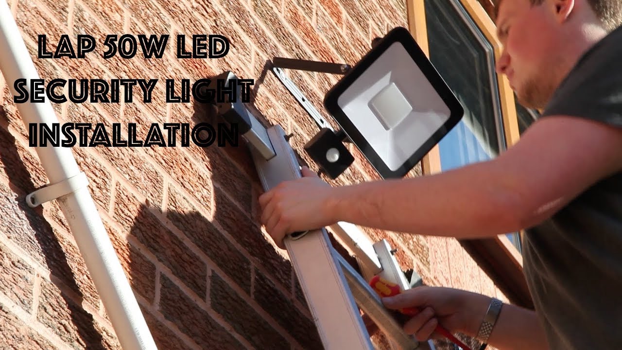 LAP 50W LED Security Light Installation!!