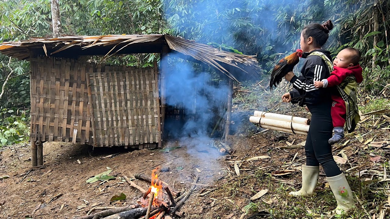 A Young Single 15 Mother Turns an Abandoned Forest House into a Dream Home