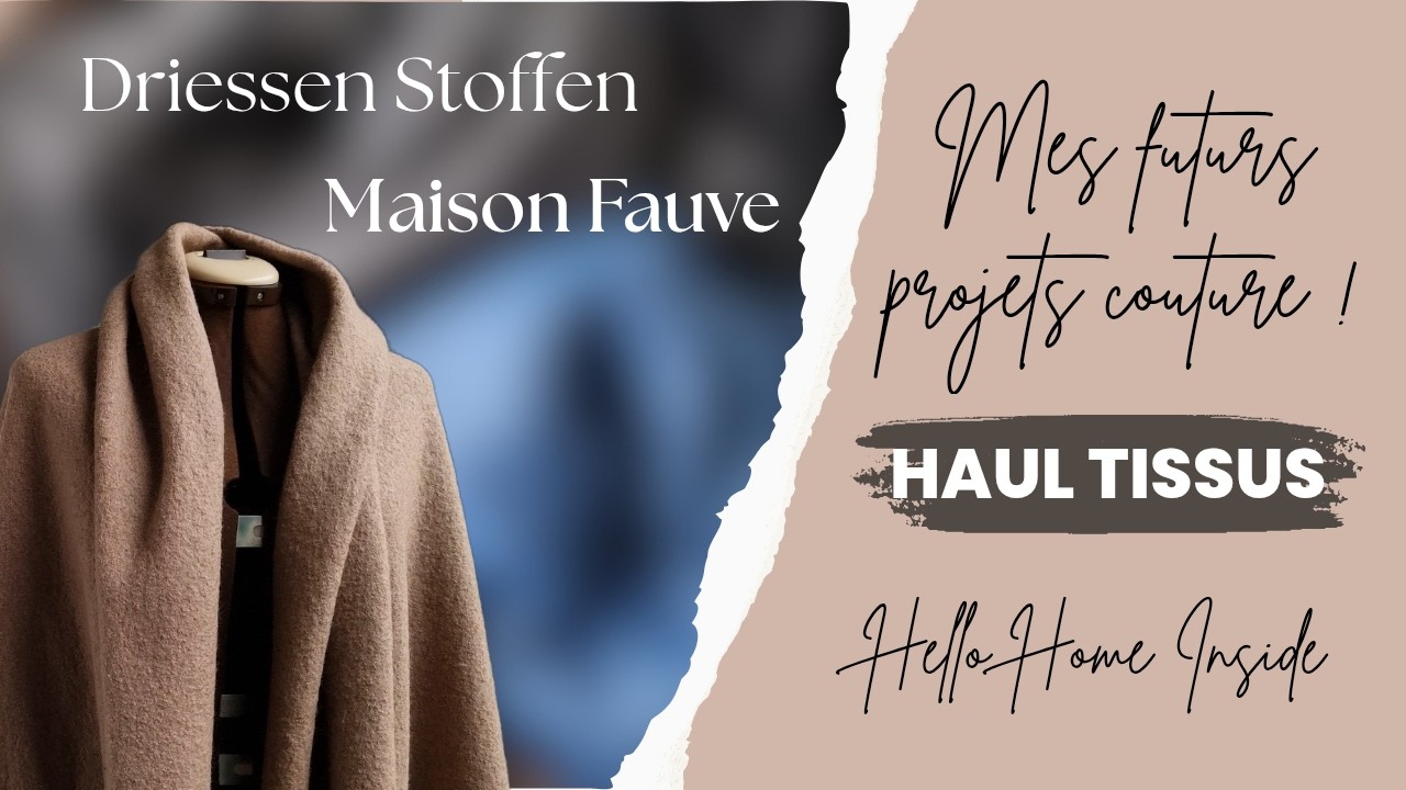 HAUL TISSUS hiver & printemps 🌿Inspirations patrons + conseils aiguilles couture #haul #fabric