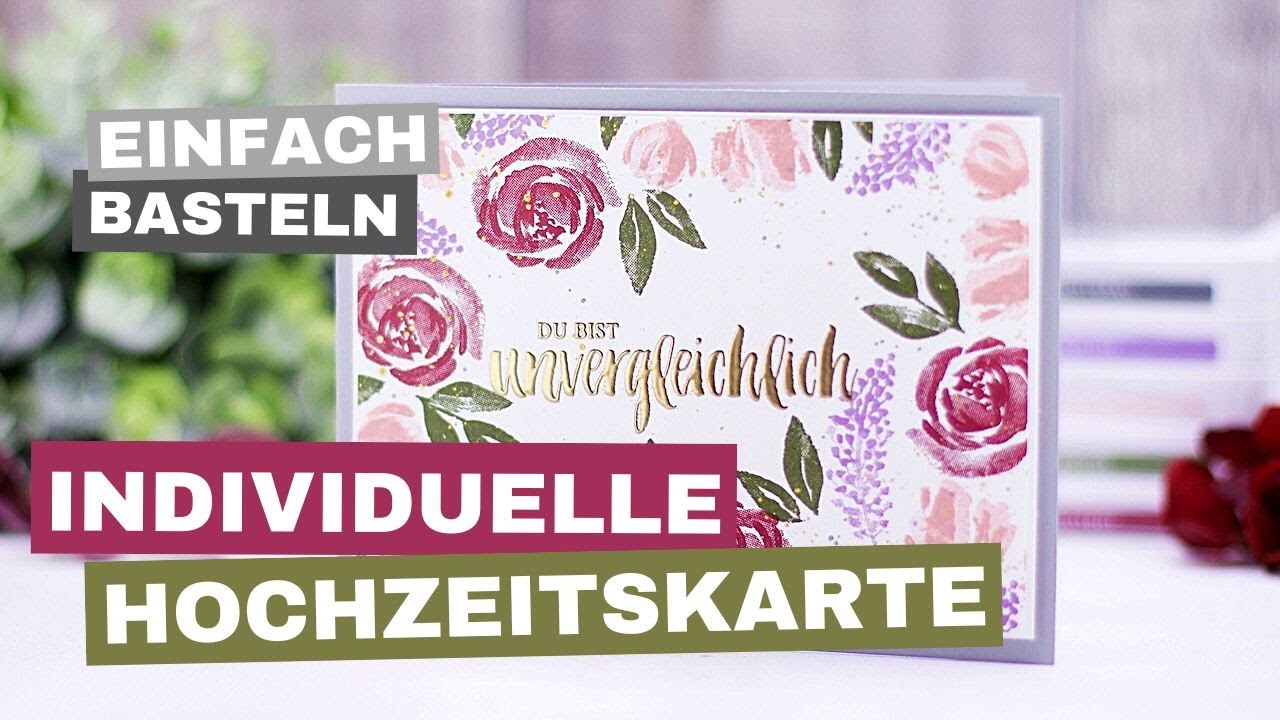 Hochzeitskarte zur goldenen Hochzeit: mit dem Stempelset Beautiful Friendship von Stampin’ Up!