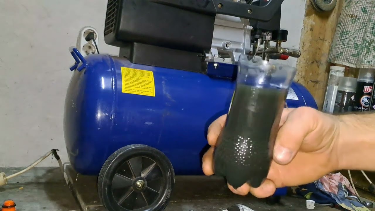 Schimbare ulei motor Compresor aer de 50 litri