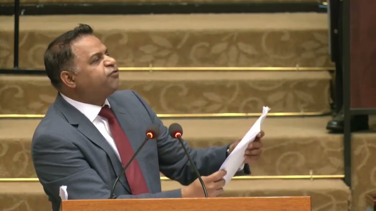 Budget 2026 debate presentation by Minister of Public Utilities and Aviation, Deodat Indar.