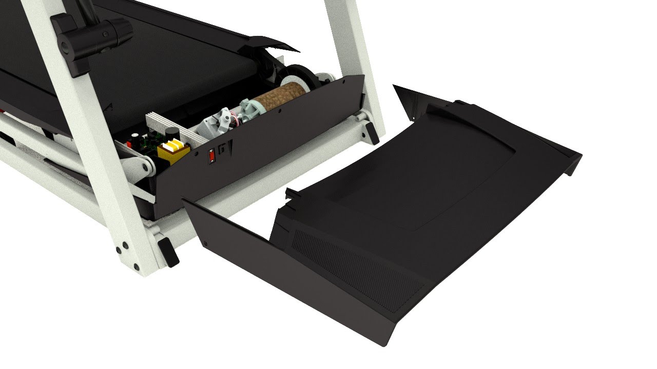 Removing the Motor Hood - Treadmill