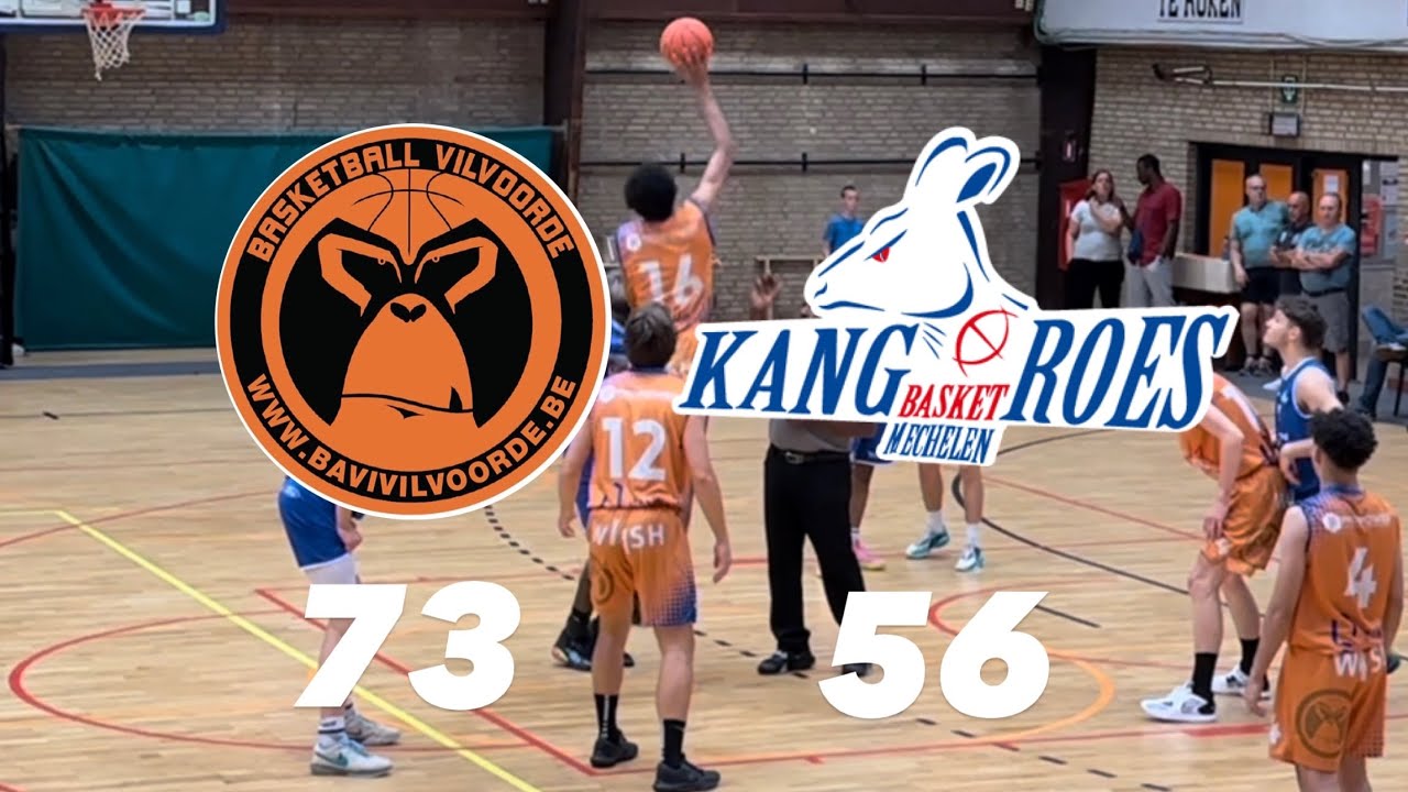 U21 Bavi Vilvoorde vs Kangoeroes Basket Mechelen: 73-56