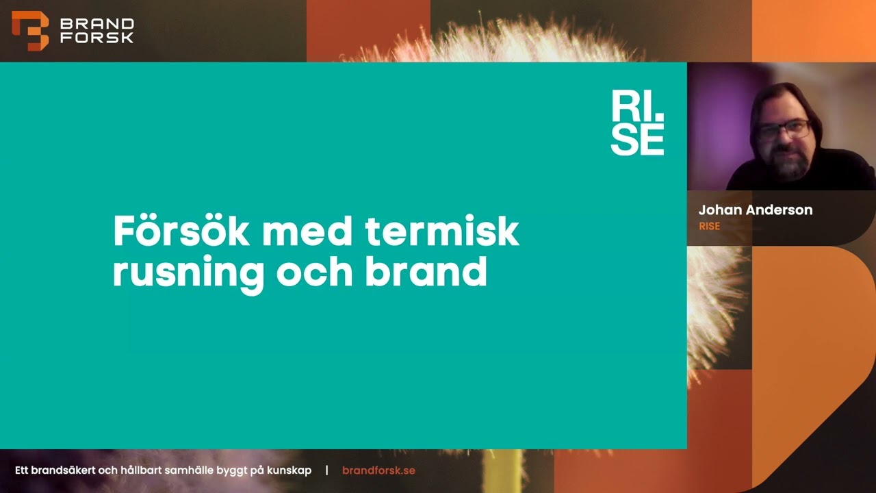 Brandsäkerhet för batterier i bostäder.