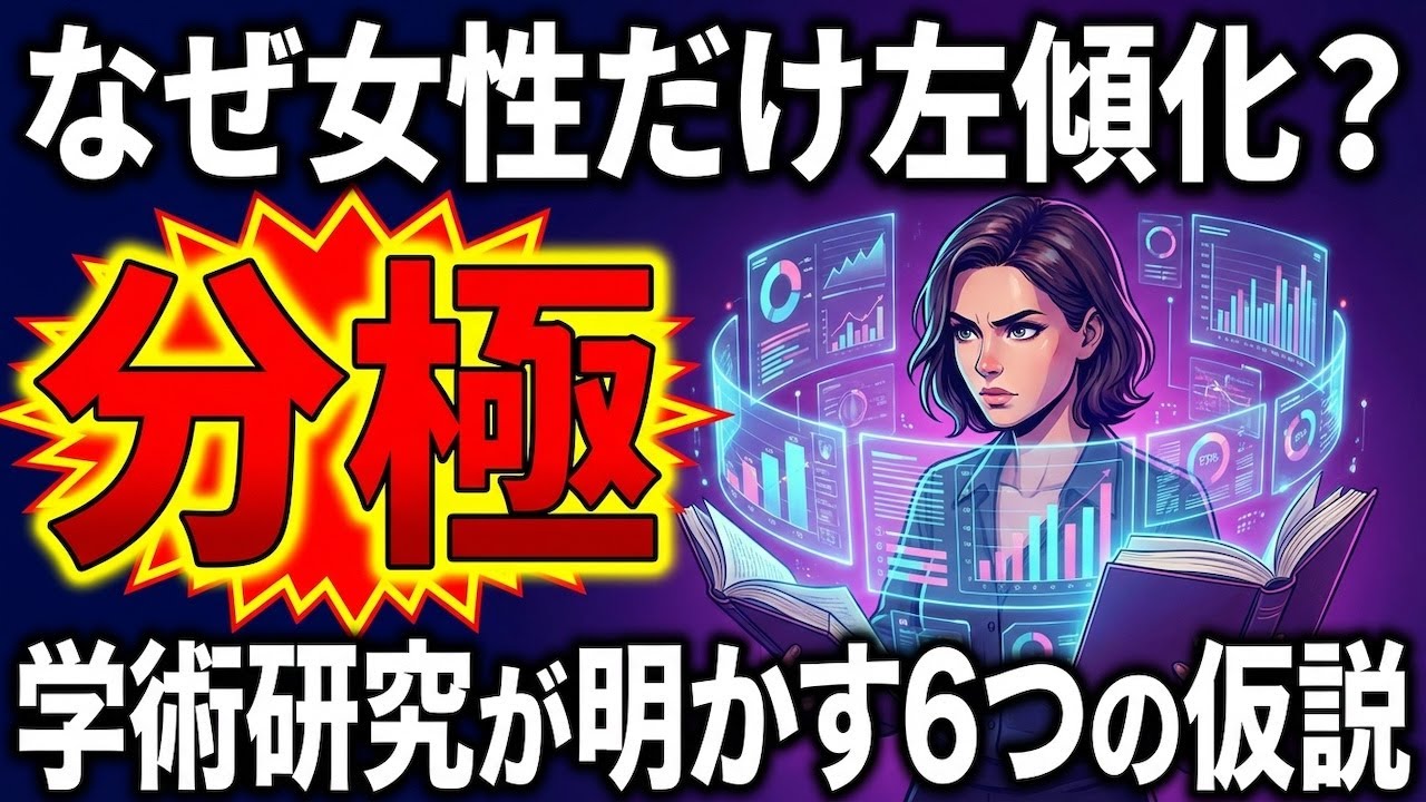 【なぜ女性だけ左傾化？】25年分のデータと6つの仮説を徹底検証