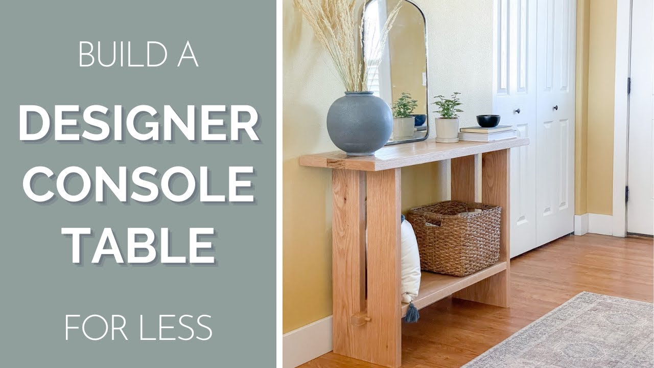 DIY Transitional Console Table