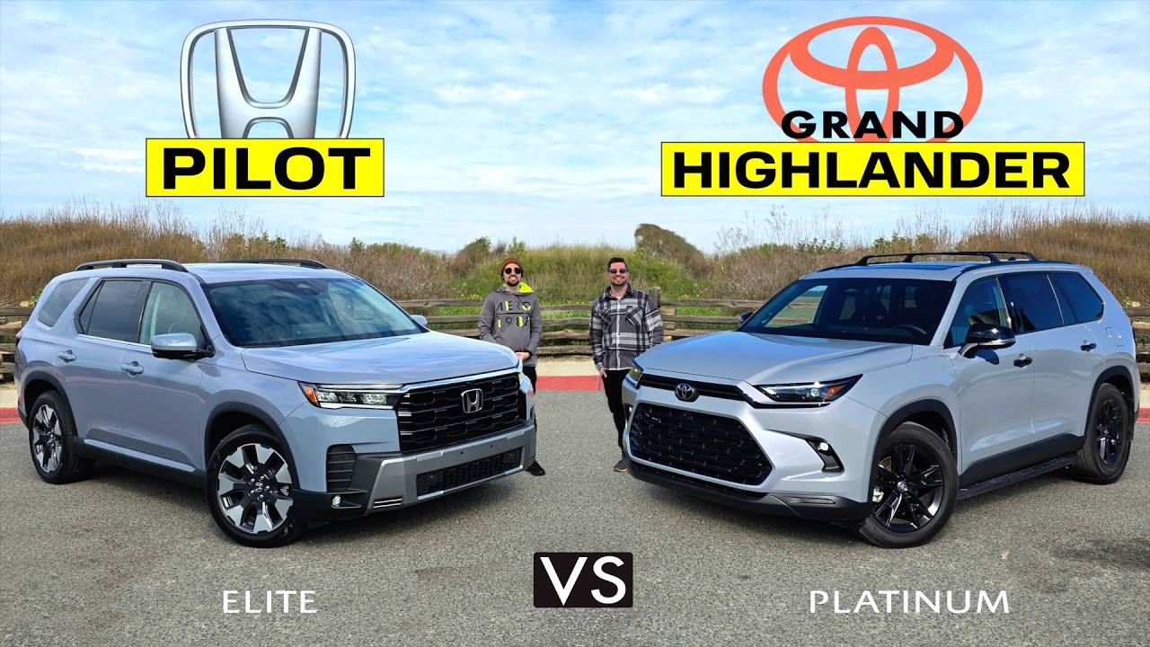 BIG RIVALS! -- Refreshed 2026 Honda Pilot vs. 2026 Toyota Grand Highlander: Comparison
