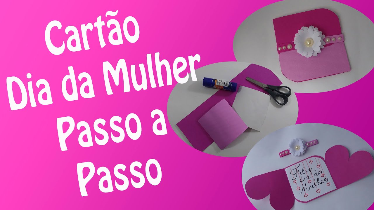 DIY- Cartão de Coração I Lembrancinha Dia da Mulher I Passo a Passo