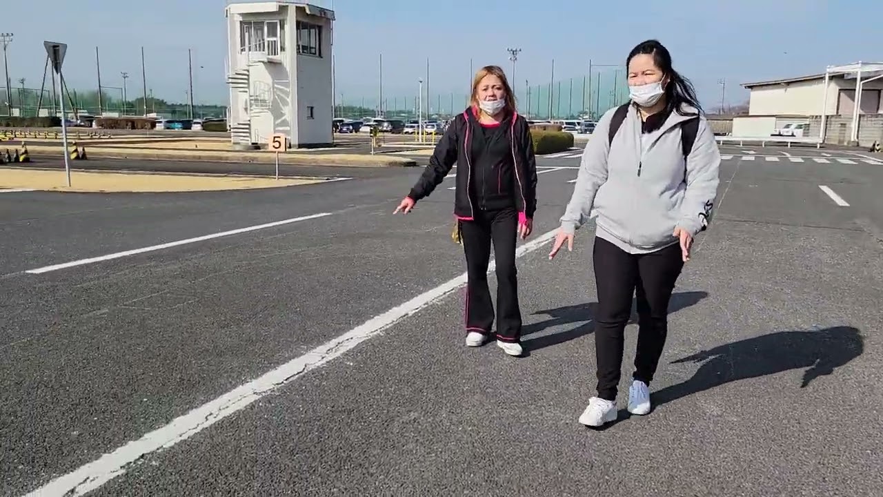 Ibaraki Driver's license center. Walkthrough before actual driving. Course-A