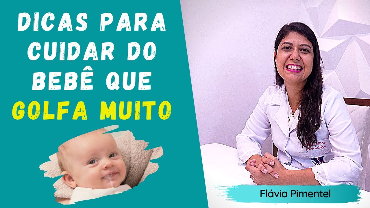 Dicas para cuidar do bebê que golfa muito