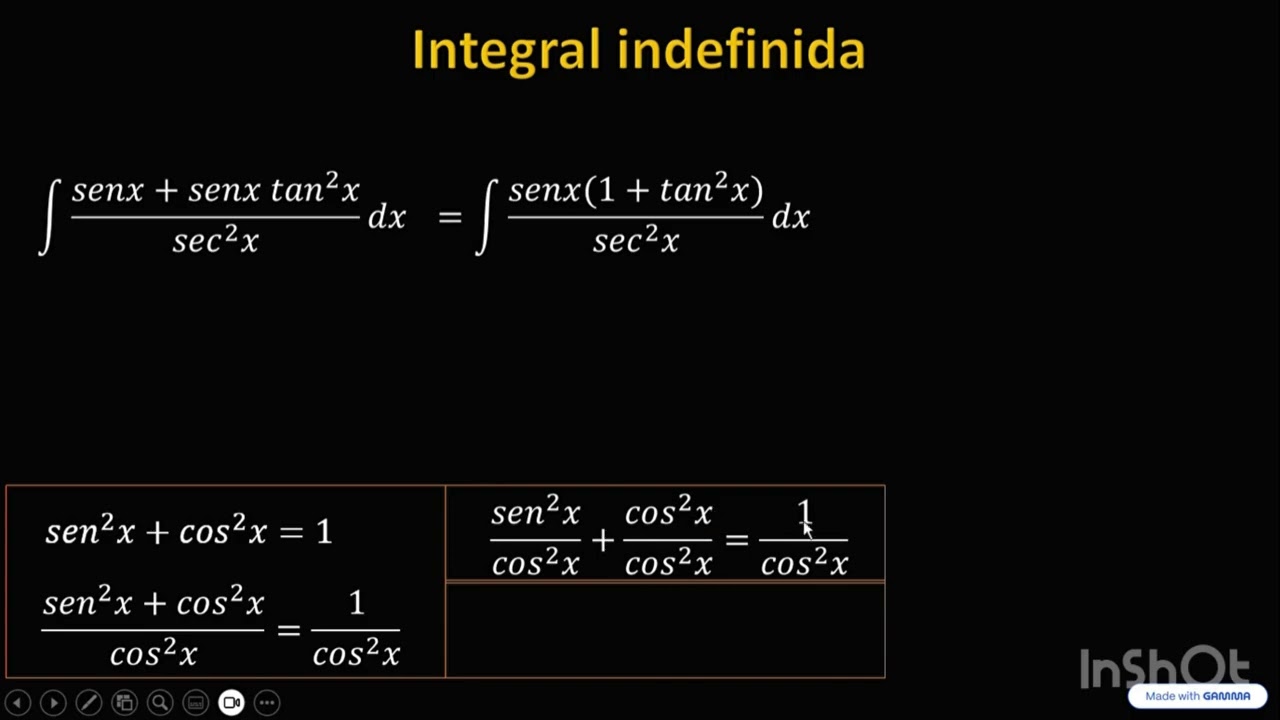 Integral indefinida paso a paso