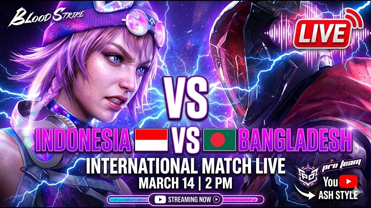 International Friendly Match Indonesia vs. Bangladesh | Blood Strike | 4v4 | Ash Style Blood Strike