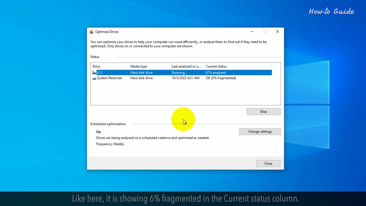 How to run Microsoft Defrag :Tutorial